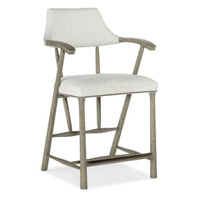 Linville Falls Stack Rock Counter Stool Mink – Hooker Furniture