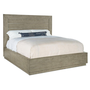 Linville Falls Mill Ridge Panel Bed with Antique Pewter Inlays | Hooker Furniture