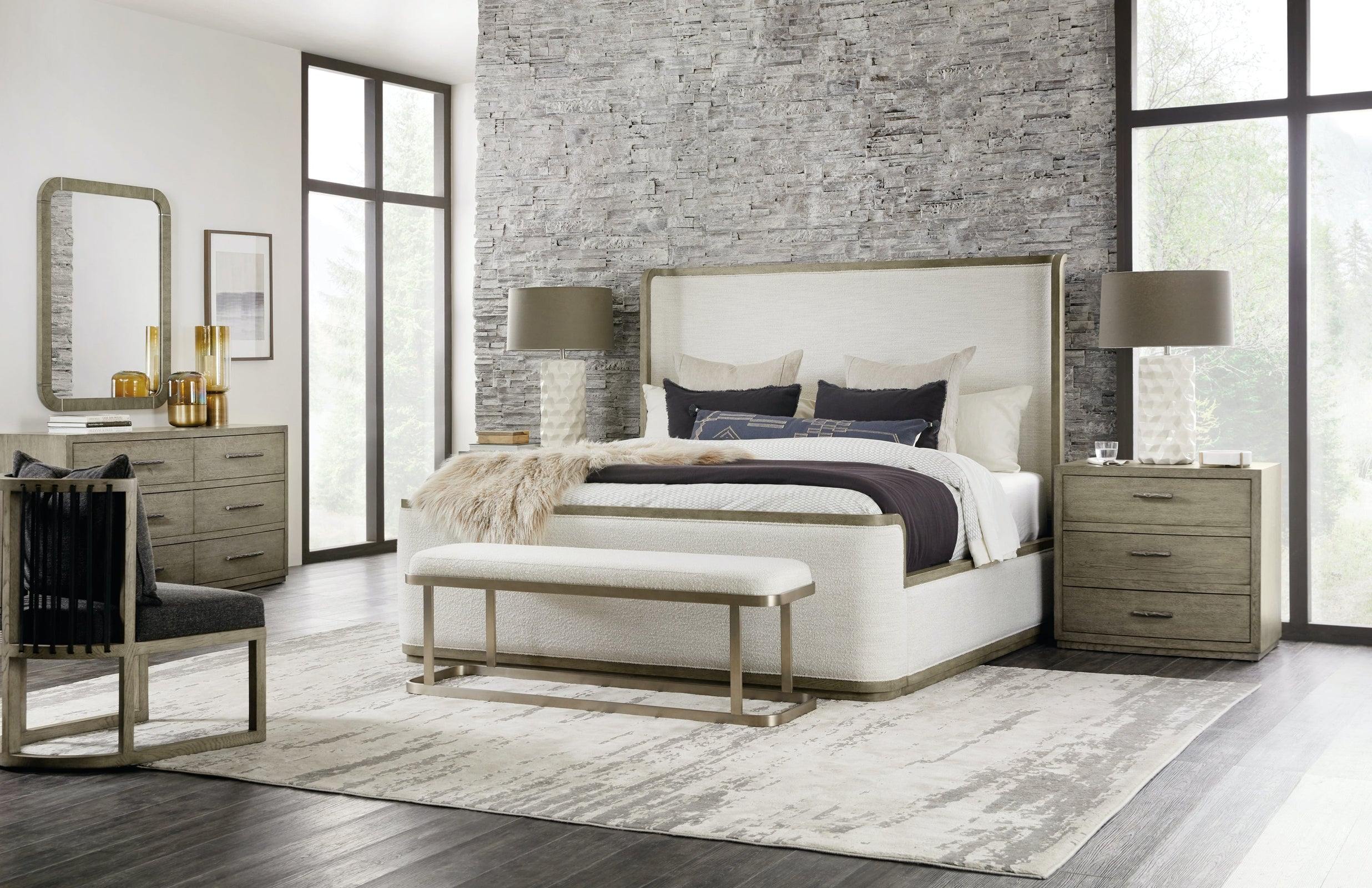 Hooker Furniture Linville Falls Boone Upholstered Shelter Bed - Thumbnail 5