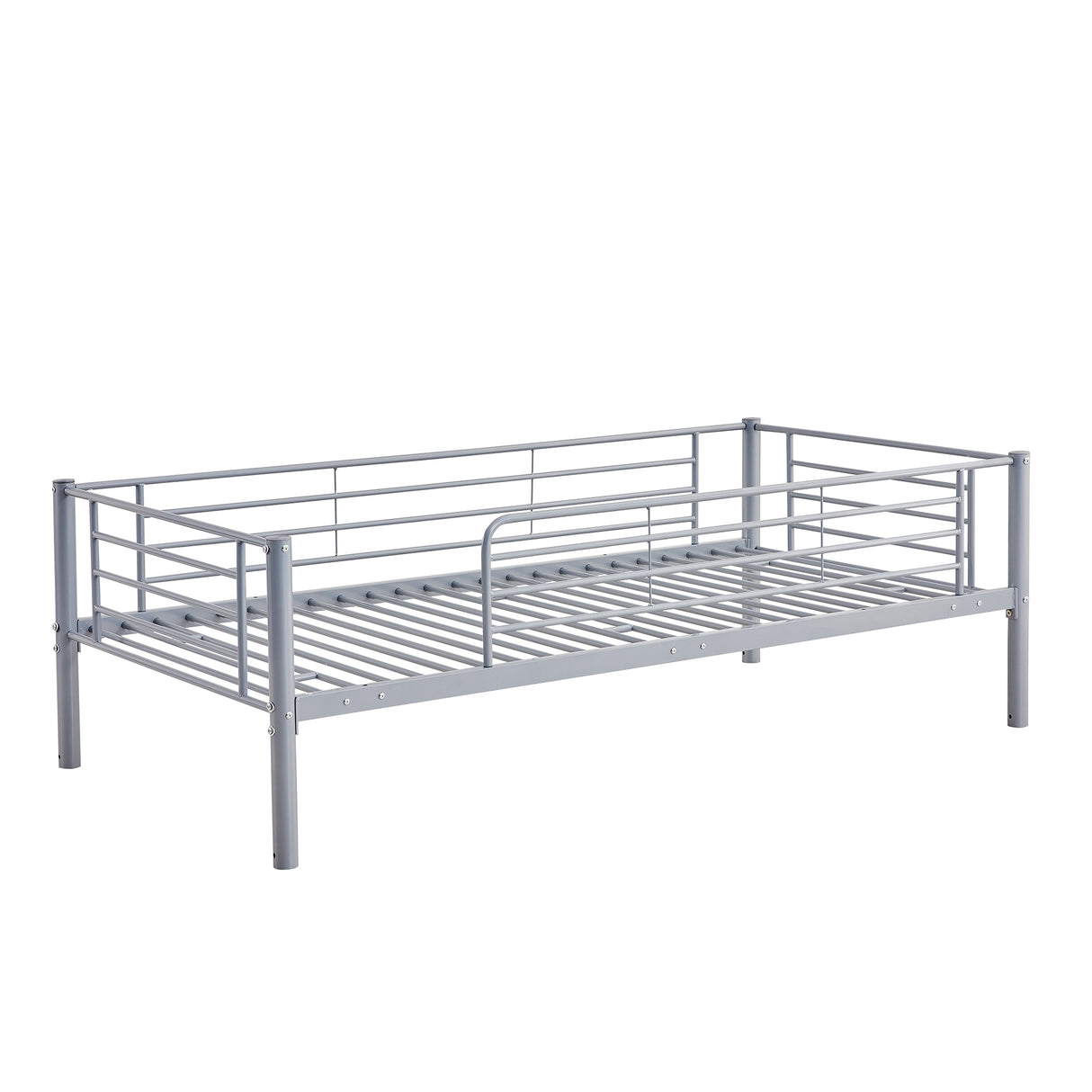 Twin-Twin-Twin Triple Bed with Built-in Ladder, Divided into Three Separate Beds,Gray(OLD SKU:LP000097AAE) - Home Elegance USA