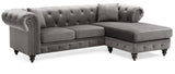 Glory Furniture Nola G0350B-SC Sofa Chaise ( 3 Boxes ) , DARK GRAY - Home Elegance USA