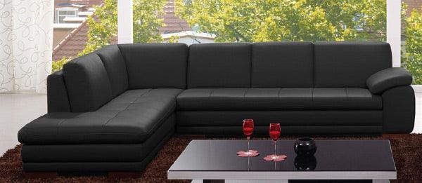 625 Grey Italian Leather Raf Sectional - 1754431131 - Rhfc | J&M | Home Elegance USA