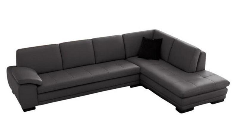 J&M Furniture - 625 Grey Italian Leather Raf Sectional - 1754431131-Rhfc