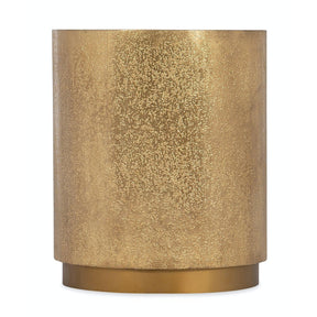 Melange Audra Round Accent Table Brass Foil Gold – Hooker Furniture