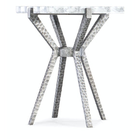 Melange Glendon Side Table Marble & Silver – Hooker Furniture