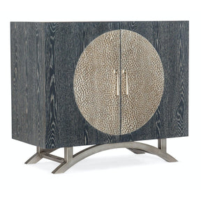 Melange Nolita Two-Door Cabinet by Hooker Furniture – Transitional Living Room Storage, Charcoal Finish