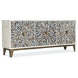 Melange Liberty Entertainment Console in Bone Inlay Finish – Hooker Furniture