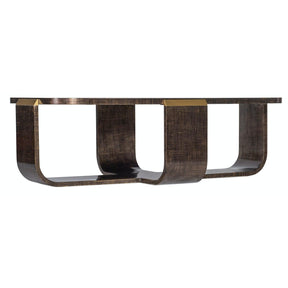 Melange Edmun Rectangle Cocktail Table Dark Wood | Hooker