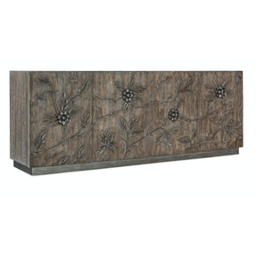 Melange Florence Four Door Credenza with Floral Doors | Hooker