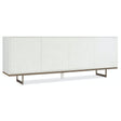 Melange Passerine Four-Door Credenza with White Floral Motif – Hooker Furniture