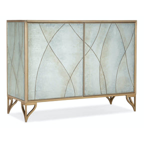 Melange Joannie Two Door Chest in Silver Leaf & Gold – Hooker Furniture