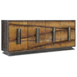 Melange Swaley Four-Door Credenza with Gold Swirl Front – Hooker Furniture