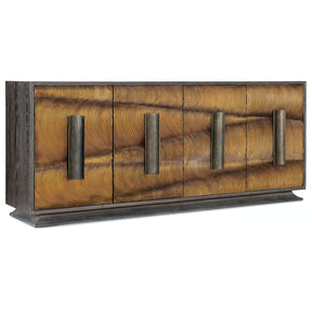Melange Swaley Four-Door Credenza with Gold Swirl Front – Hooker Furniture