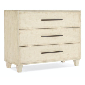Melange Saffron Three Drawer Chest in Cream Finish - Hooker Furniture