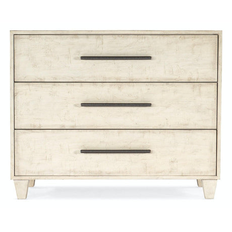 Melange Saffron Three Drawer Chest in Cream Finish - Hooker Furniture