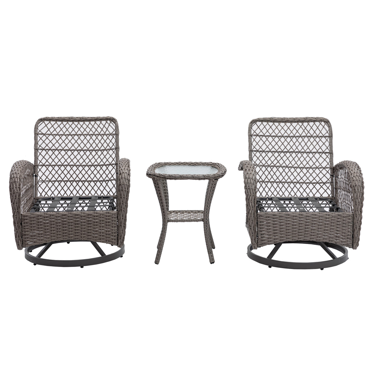 3pcs Outdoor Furniture Modern Wicker set