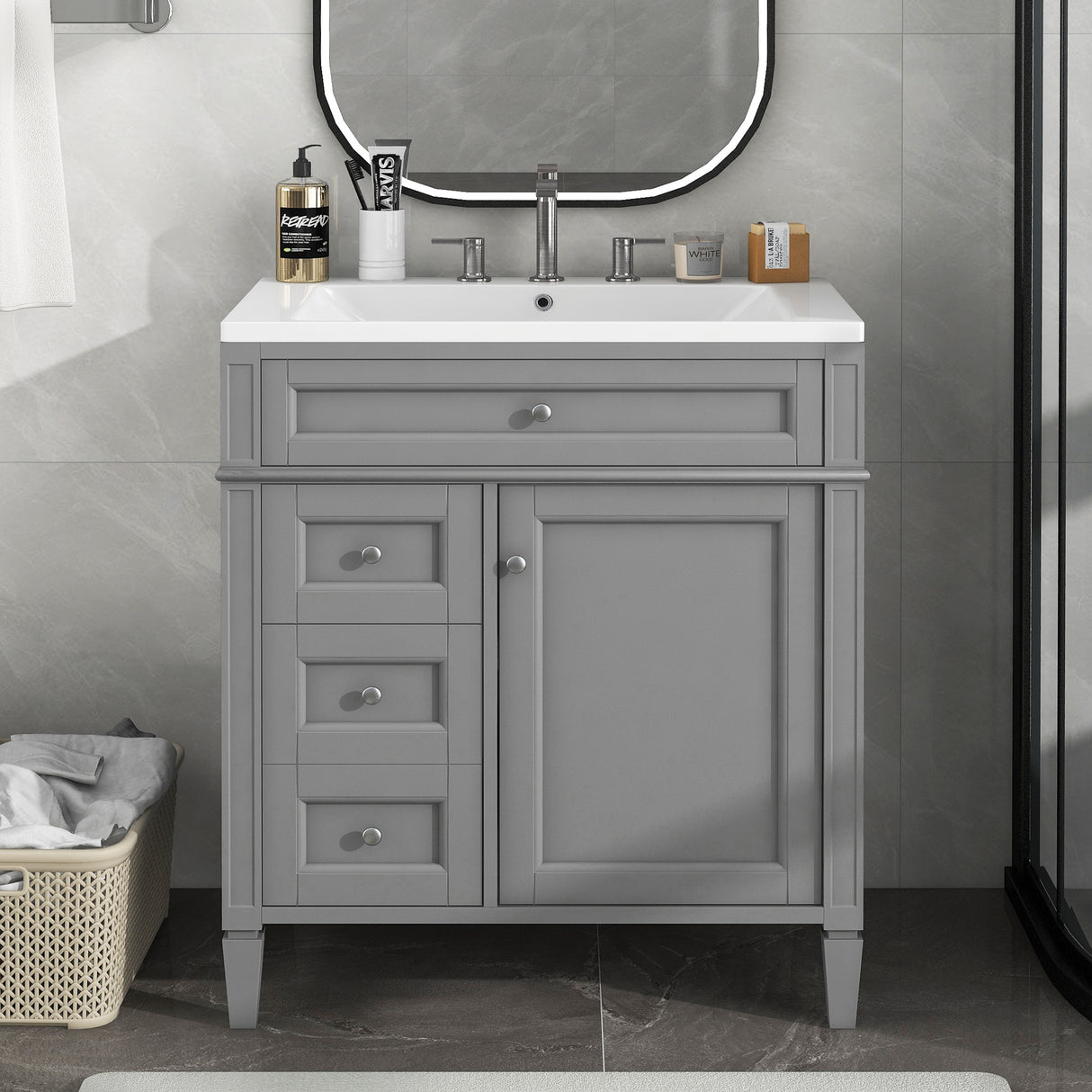 bathroom storage cabinet with sink modern