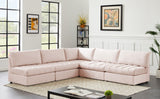 Jacob - Modular Sectional 5 Piece - Pink - Home Elegance USA