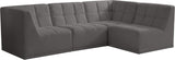 Relax - Modular Sectional 4 Piece - Gray - Home Elegance USA