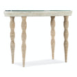 Serenity Shoal Writing Desk 44-in Oval Oak Veneer & Painted Glass - Hooker Furniture