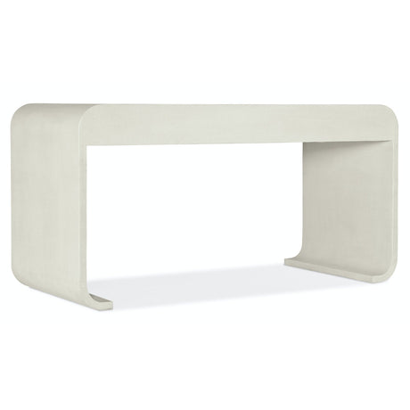 Serenity Bayport Writing Desk 60 inch in White Raffia and Wood - Hooker Furniture