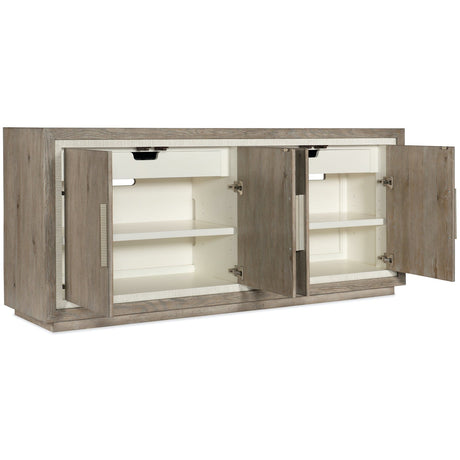 Serenity Tulum Media Storage Cabinet in Gray Oak - Hooker Furniture