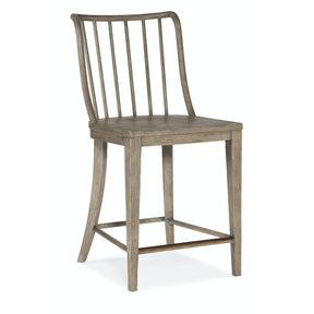 Serenity Bermuda Counter Chair Gray Washed Oak – Hooker Furniture