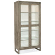 Serenity Sanderling Display Cabinet Malibu Gray | Hooker