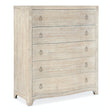 Hooker Furniture Serenity Monterey Five Drawer Chest – Whitewashed Oak Finish, Cedar-Lined Bottom Drawer, Casual Coastal Style