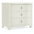 Serenity Antigua Three Drawer Nightstand Shell White – Hooker Furniture