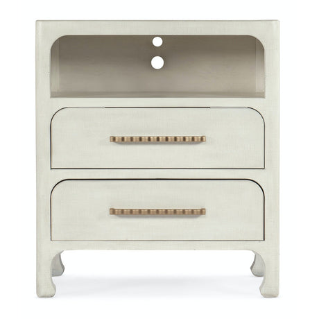 Serenity Nightstand Sand Dollar White Grasscloth – Hooker Furniture