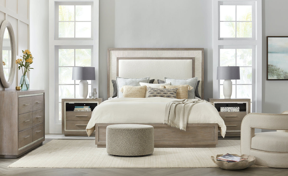 Hooker Furniture Serenity Rookery Upholstered Panel Bed