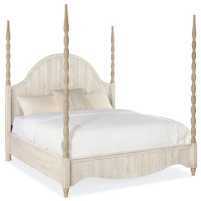Serenity Jetty 88" Poster Bed with Rope-Wrapped Posts | Hooker Furniture