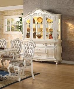 Acme Furniture - Chantelle Pearl White Hutch Buffet China Cabinet - 63544
