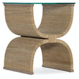Melange Lenny Woven End Table Rope & Glass – Hooker Furniture