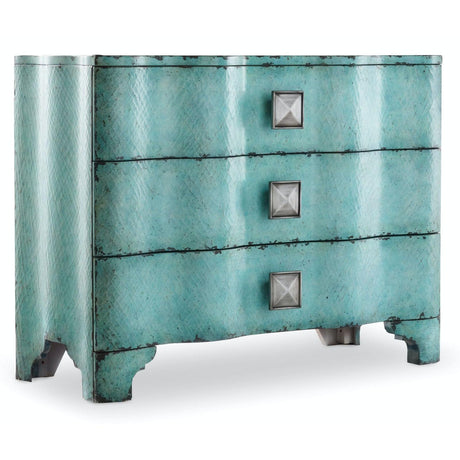 Hooker Furniture Melange Turquoise Crackle Chest