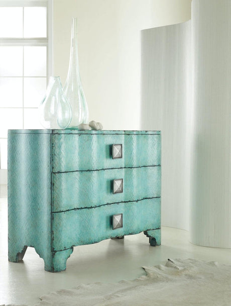 Hooker Furniture Melange Turquoise Crackle Chest