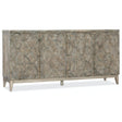 Melange Fairfax Credenza in Distressed Medium Wood | Hooker