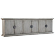 Melange Koren Credenza Light Gray Elm Veneer Faux Concrete Top - Hooker Furniture