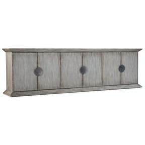 Melange Koren Credenza Light Gray Elm Veneer Faux Concrete Top - Hooker Furniture