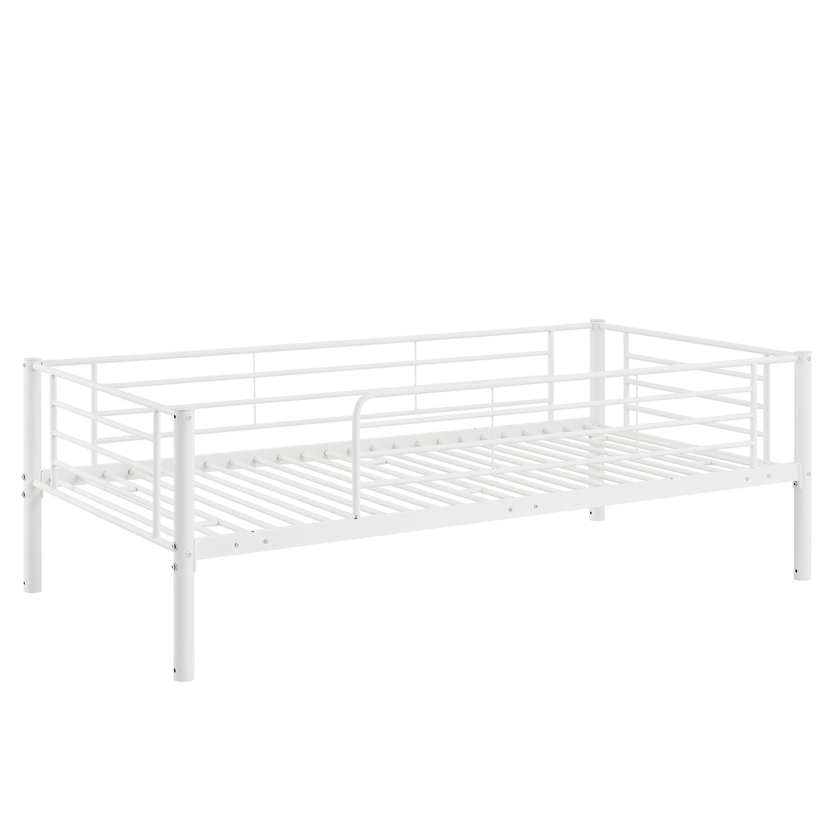 Twin-Twin-Twin Triple Bed with Built-in Ladder, Divided into Three Separate Beds,White(OLD SKU:LP000097AAK) - Home Elegance USA