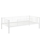 Twin-Twin-Twin Triple Bed with Built-in Ladder, Divided into Three Separate Beds,White(OLD SKU:LP000097AAK) - Home Elegance USA