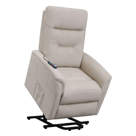 Coaster Furniture Fabric Lift Chair With Heat And Amassage 609405P - Home Elegance USA
