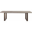 Robards Rectangular Dining Table Quartz Finish with Bronze Base – Universal