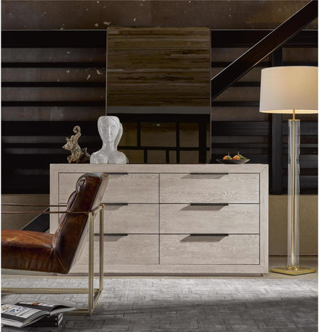 Huston Dresser Quartz Finish with 6 Drawers | Universal