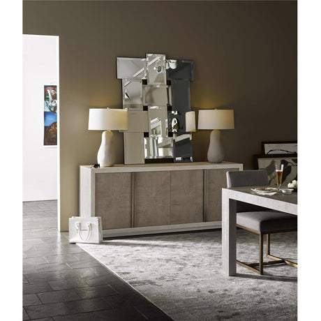 Brinkley Credenza Quartz and Flint Finish Modern Sideboard – Universal