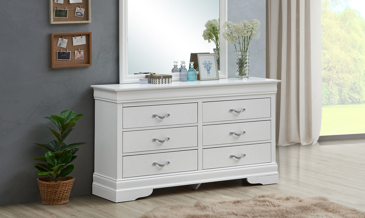 Glory Furniture Lorana G6590-D Dresser , Silver Champagne - Home Elegance USA