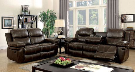 Listowel - Sofa & Loveseat - Brown - Home Elegance USA