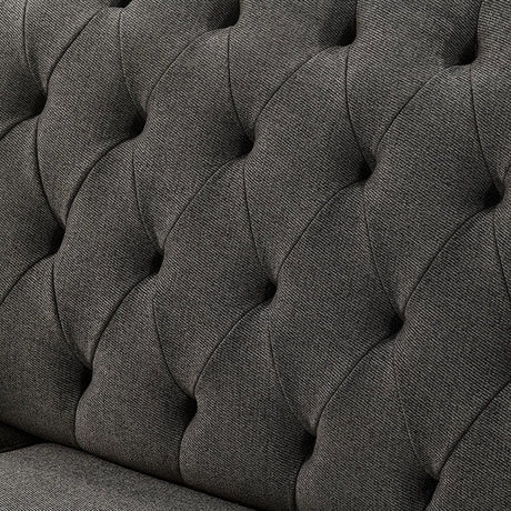 Ewloe - Sofa & Loveseat - Dark Gray - Home Elegance USA