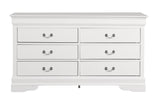 Glory Furniture Louis Phillipe G3190-D Dresser , White - Home Elegance USA